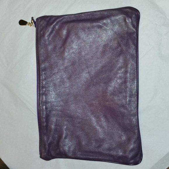 VINTAGE Gimbels Italian Leather Clutch - Picture 2 of 2